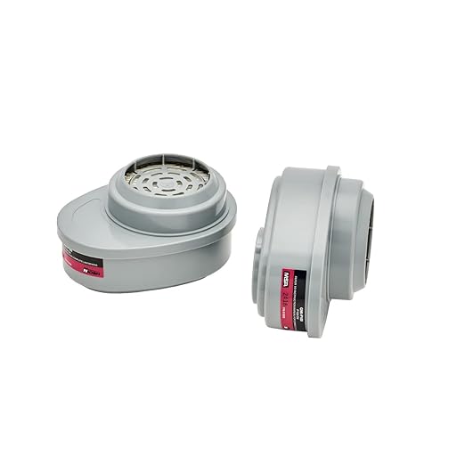 MSA 815641 Advantage Respirator Cartridge - Iodine Vapor/P100 (GMI), Quantity: 2 per Pack, Chemical and Combination Air-Purifying Respirator Cartridge