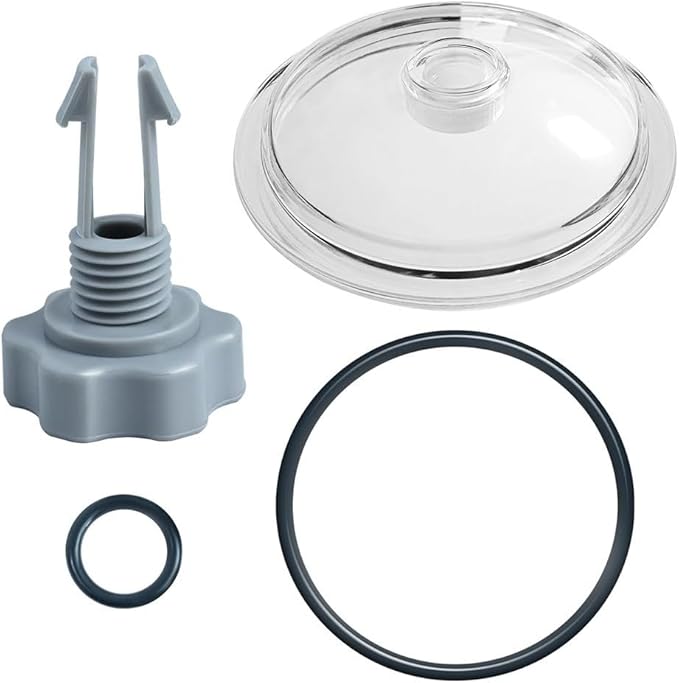 FABULETTA SF80110-1 Leaf Trap Cover Lid with O-Ring and Valve for Intex 12 Inch Sand Filter Pump Pool Equipment Replacement Parts