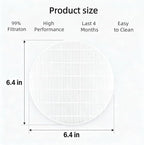 4 Pack Nail Dust Collector Replacement Filter, Compatible with MelodySusie HPro & SProR, Reusable Filters for Nail Dust Vacuum Machine, Round Shape