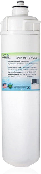 Swift Green Filters SGF-96-19 VOC-L Replacement water filter for Everpure EV9635-26, EP25, EP15 (3 Pack)