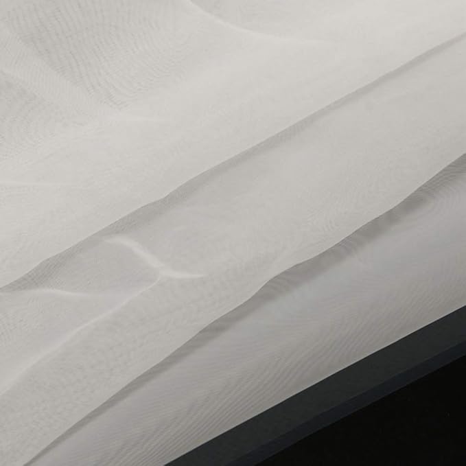 Silk Screen Printing Mesh, 100/110/120/140/160/180/200/250/300Mesh, White Yellow for Screen Printing Machine Equipment Accessories, Filter Painting, Polyester Fabric (140M/55T White)