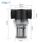 Commercial Inline Pipeline Filter 1/2"-1" - 304 Stainless Mesh Screen for Industrial Pumps & Greenhouse Systems(1/2'')