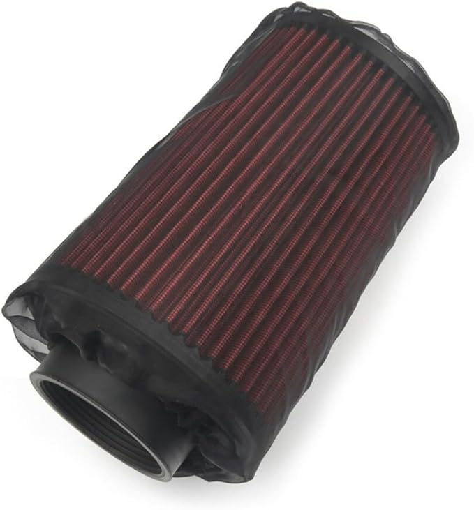 Intake Filter Mesh Cover Polyester Cloth Oilproof and Dustproof Cover Car Cold Air Filter Protector Cover Rain Sock Protective for Motorcycle Automotive (Type A Blue)