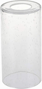GoLucky Glass Cylinder Shade Accessory - Glass Lamp Fixture Shade Replacement - 4.7"D x 14"H