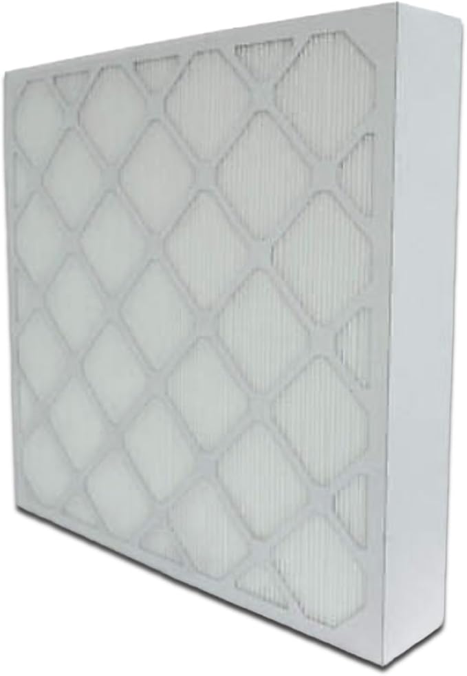 16x20x1 Mini-Pleat Synthetic Panel Air Filter – 1” Beverage Board Frame – MERV 15 ASHRAE 52.2 – High-Efficiency HVAC Filter for Commercial, Industrial, Residential – (Pack of 12)