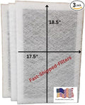 Fast-Shipped-Filters 3 Pack 20x20 Replacement Filter Pads Designed to Fit MicroPower guard Air Cleaner Refill White