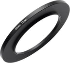 55mm to 77mm Step-up Adapter Rings Filter Adapter Black Metal Step Down Filter Ring Adapter Compatible with All Brand UV CPL ND Camera Lens Filter Stepping Rings (55mm-77mm)