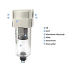 Type Vacuum Water Droplet Separator Vacuum Pipeline Filter Negative Pressure Filter Element AMJ AMJ3000-03B AMJ4000-04B-C(AMJ-EL3000)