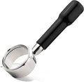 Bottomless Portafilter 58mm, 2 Ears Stainless Steel Bottomless Naked Portafilter Compatible Espresso Portafilters Coffee Wooden Coffee Handle Cup Filter Basket (Plastic material)