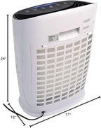 OdorStop HEPA Air Purifier with H13 HEPA Filter, Active Carbon, Multi-Speed, Sleep Mode and Timer (OSAP3600, Bright White)