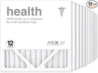 AIRx Filters 12x12x1 Air Filter MERV 13 Pleated HVAC AC Furnace Air Filter, Health 12-Pack, Made in the USA