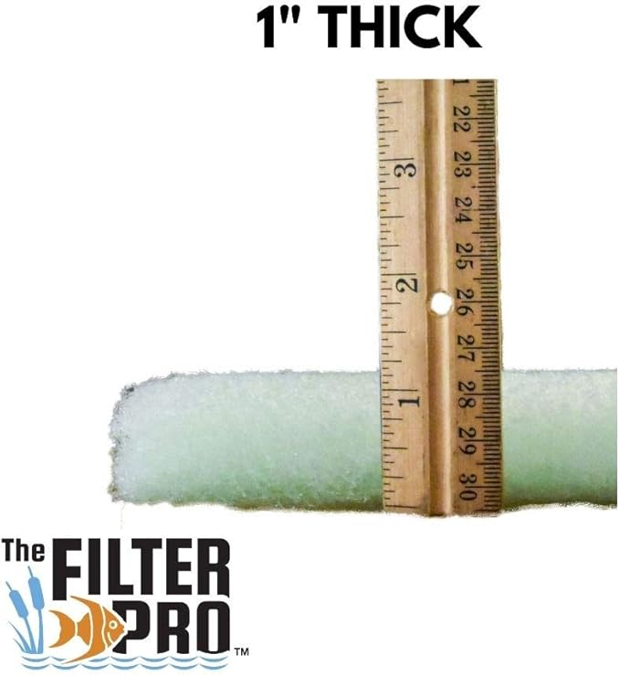 Lime Green Fine Filter Media, 1" Thick, 24" x 24" Pads, 5 Pack, Perfect for Aquariums, Ponds or Water Gardens, Made in USA