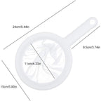 Kitchen Ultra-Fine Nylon Mesh Strainer I Plastic Sieve Fine Mesh Filter Spoon For Soy Milk Coffee Filter Milk Yogurt Juice Kefir Honey Wine coladores de cocina Kitchen Gadgets (100 Mesh)