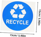 DOITOOL 8pcs Waterproof Trash Can Stickers for Recycling Classification Sturdy Waste Sorting Labels for Home Kitchen Office Use