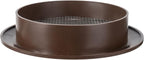 Brown 4" Inch Round Ventilation Grille with Insect mesh. (Duct 4Ø / Grille 5Ø) Ventilation Applications. Indoor and Outdoor Vent Cover. Available 3 Sizes / 4 Colors.