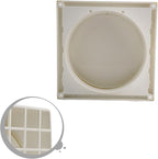 ABS Exterior Wall Ventilation Grille with Valve for Kitchen Bathroom Range Hood Duct Outlet 100mm 125mm 150mm Pipe Connection Weatherproof Air Exhaust(150MM)