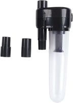 Vacuum Cleaner Dust Collector Filter, ABS Material with 2pcs Connectors for 32mm 34.5mm Hoses - Motor Protection, Easy Installation, Durable and Washable for Workshop Use