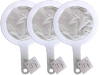 Kitchen Ultra-Fine Nylon Mesh Strainer Plastic Sieve Fine Mesh Filter Spoon For Soy Milk Coffee Filter Milk Yogurt Juice Kefir Honey coladores de cocina (Set of 3-100 + 200 + 400 Mesh)