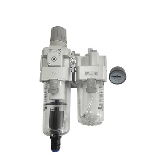 1pc Air Combination Filter Regulator + Lubricator AC50A AC50A-B AC50A-06G/10G/06E/10E/06DG/10DG/06DE/10DE/06D/10D/06C/10C/CG/CE-B(AC50A-10D-B)