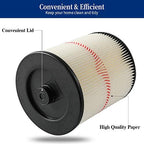 2 Pack Red Stripe Cartridge Filter Compatible with Craftsman 17816 9-17816 Wet Dry Vac fit 5 Gallon and Larger Vacuum Cleaner