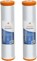 Aquaboon 20 x 4.5 Iron & Manganese Water Filter Cartridge – Reduces Iron & Manganese – Compatible with Whole House Systems, Well Water – Fits All 20”x4.5” Standard Housings - 2 Pack