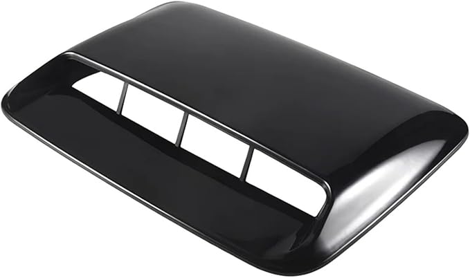 Car Universal Hood Vent Air Outlet Cover Compatible For Infiniti Compatible For Mazda And Tesla Hood Scoop Air Flow Intake Vent Cover(Bright Black)