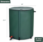 Goplus 60 Gallon Collapsible Rain Barrel, Portable Rain Barrels to Collect Rainwater from Gutter, Rainwater Collection System, Water Storage Tank Catcher Container with Filter Spigot