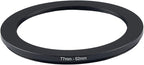77mm Lens to 62mm Camera Lens Adapter 77mm to 62mm Step Down Ring Adapter Ring for All Brands of UV ND CPL, with Premium Lens Wiping Cloth 2 Pack (77mm-62mm)