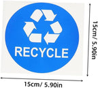NUOBESTY 8pcs Recycle Sticker for Trash Can Waste Sorting Decals PVC Material for Kitchen Garbage Can