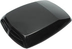 Decorative Hood Scoop Air Intake Flow Vent Black Carbon Universal Car Decoration Accessories Turbo Bonnet Cover(Black)
