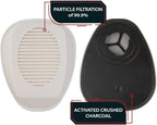 MaxPro P-3-O Replacement Filters - Carbon Activated Charcoal Filter Set - Bayonet Style Attachment - Filters Organic Vapors, Inorganic Vapors, Acidic Gases, Ammonia, 99.97% Particulates