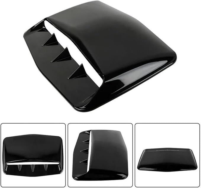 Universal Car Hood Scoop Air Flow Intake Decorative Turbo Bonnet Vent Cover Compatible With Audi And BMW Compatible With VW And Civic(Carbon)
