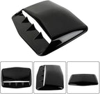 Universal Car Hood Scoop Air Flow Intake Decorative Turbo Bonnet Vent Cover Compatible With Audi And BMW Compatible With VW And Civic(Black)