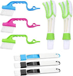 Window Groove Cleaning Brush Set 8pcs with Scrubber Brushes for Wet and Dry Use Multifunctional Window Slot and Gap Cleaner and Narrow Spaces