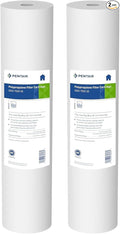 Pentair Pentek DGD-7525-20 Big Blue Water Filter, 20-Inch Whole House Sediment Filter Cartridge Replacement, Dual-Gradient Density Spun Polypropylene, 20" x 4.5", 25 Micron, Pack of 2, White