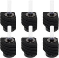 CNZ XY-2890 Corner Filter Air Driven Bio Sponge Up to 15 gallons, 6-Pack