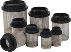Durable 304 Stainless Steel Water Filter Screen - 1/2" to 2" External Thread for Aquariums, Ponds, Hydroponics(20Pcsx1In)