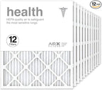 AIRx Filters 20x24x1 Air Filter MERV 13 Pleated HVAC AC Furnace Air Filter, Health 12-Pack, Made in the USA