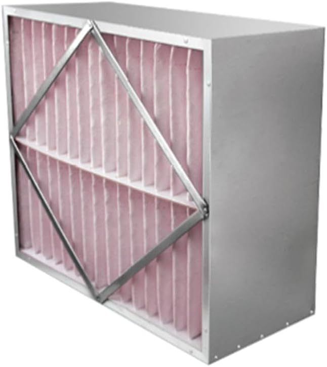 RIGID-PACK 24x20x12 Rigid Box Air Filter – MERV 15/98% ASHRAE HVAC Filter – Radial V-Pleat, Metal Frame, No Header – High-Efficiency Replacement for Commercial & Industrial Systems