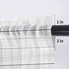 Farmhouse Sheer Valance Curtains, Summer Blue Car with Cactus Succulents Wood Grain Light Filtering Kitchen Valances Rod Pocket Voile Curtain Window Treatment for Bedroom/Living Room/Basement 42Wx18L