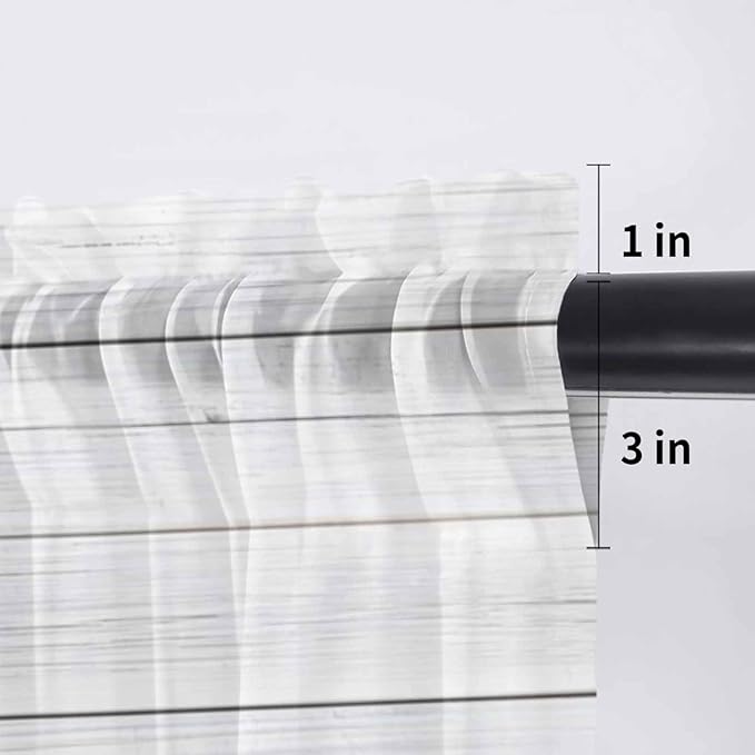 Welcome Sheer Valance Curtains, Summer Car with Cactus Succulents Grey Wood Grain Light Filtering Kitchen Valances Rod Pocket Voile Curtain Window Treatment for Bedroom/Living Room/Basement 54Wx18L
