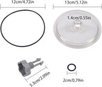 Filter Pump Cover - Trap Lid Replacement Part, Pool Pump Housing Cap with s | Valve Seal Container Cover, Sturdy Filter Trap Protector for Swimming Pools, Sand Filtration Units, Backyard Setup