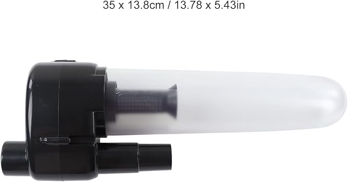 Vacuum Cleaner Dust Collector Filter, ABS Material with 2pcs Connectors for 32mm 34.5mm Hoses - Motor Protection, Easy Installation, Durable and Washable for Workshop Use