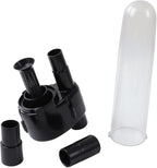 Vacuum Cleaner Dust Collector Filter, ABS Material with 2pcs Connectors for 32mm and 34.5mm Hoses - Motor Protection, Reusable Water - Washable, Durable and Lightweight