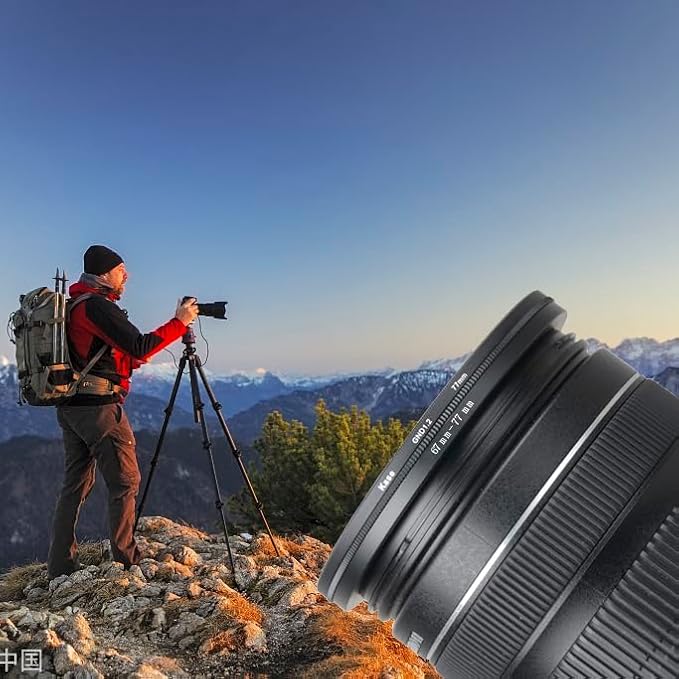 40.5mm Lens to 55mm Camera Lens Adapter 40.5mm to 55mm Step Up Ring Adapter Ring for All Brands of UV ND CPL, with Premium Lens Wiping Cloth 2 Pack (40.5mm-55mm)