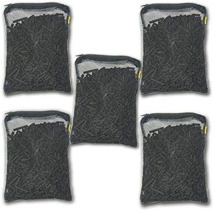 Wave Point 20 lbs (5 lbs x 4) Premium Virgin Activated Carbon Charcoal Pellets in Media Bags for Aquarium Fish Tank Koi Pond Reef Filter Media, Air Filter & AC, Total 20 lbs (4 Bags), 3.4 Gallon