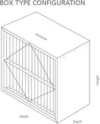 RIGID-PACK 24x24x12 Rigid Box Air Filter – MERV 14/95% ASHRAE HVAC Filter – Radial V-Pleat, Metal Frame, No Header – High-Efficiency Replacement for Commercial & Industrial Systems