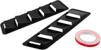 2Pcs Car Hood Vent Trim Louver Air Flow Intake Universal Compatible For Ford Compatible For Honda SUV Offroads(Carbon look)