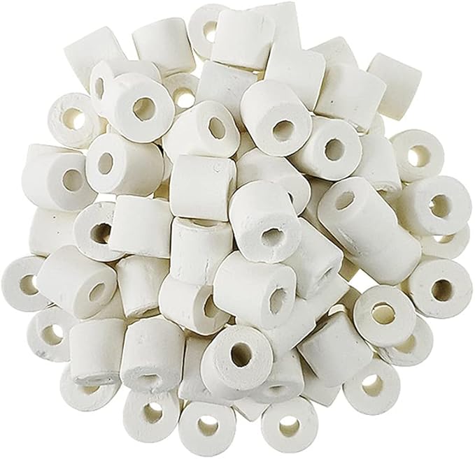 Aquarium Ceramic Ring 420g Bio Ceramic Media Ring for Aquarium Filter Replacement Biological Material Remover for Aquarium Fish Tank Pond Filter