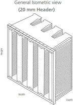Synthetic Mini Pleat Rigid V-Bank Air Filter 24x20x12 (4V) – MERV 15 ASHRAE 52.2 High-Efficiency HVAC Filter for Commercial, Industrial, Hopsitals & Cleanroom Use